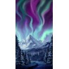 100% Cotton Digital Fabric Timeless Treasures Northern Lights Panel 60cm x 112cm