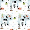 100% Cotton Digital Fabric Dear Stella Rinse Repeat Cats Laundry 112cm Wide