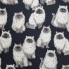 100% Japanese Cotton Fabric | Nutex | Agano - Elegant Ragdoll Cats | 110cm Wide