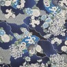100% Japanese Cotton Fabric | Nutex | Akan - Almond Court - Clouds | 110cm Wide