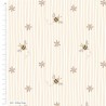 100% Cotton Fabric The Craft Cotton Co Bramble & Bumble Bee Stripe 112cm Wide
