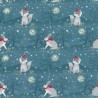 100% Cotton Fabric | Nutex | Winter Moonlight - Hare & Fox | 112cm Wide