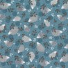 100% Cotton Fabric | Nutex | Winter Moonlight - Hedgehog | 112cm Wide