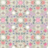 (REMNANT) 100% Cotton Fabric Lewis & Irene Robin Floral Flower Muted Sage Approx 41cm x 112cm
