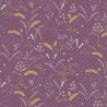 (REMNANT) 100% Cotton Fabric Lewis & Irene Grassfield Gathering Mauve Approx 29cm x 112cm