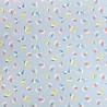 (REMNANT) 100% Cotton Fabric Nutex Meadow Birds By Ellen Giggenback Approx 54cm x 56cm