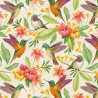 (REMNANT) 100% Cotton Digital Fabric Timeless Treasures Hummingbird Tropical Approx 54cm x 55cm