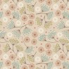 (REMNANT) 100% Cotton Flannel Fabric Lewis & Irene New Forest Winter Cream Approx 42cm x 110cm