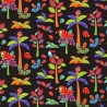 (REMNANT) 100% Cotton Fabric Nutex Wild & Bright Safari Animals Trees Baby Nursery Monkey Approx 52cm x 56cm