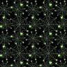 (REMNANT) 100% Cotton Digital Fabric Nuclear Spiders Spiderwebs Halloween Approx 30cm x 140cm