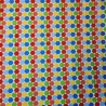 (REMNANT) 100% Cotton Fabric By Fabric Freedom Zoom Hexagons Shapes Multicolour Approx 54cm x 55cm