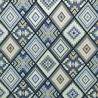 Tapestry Fabric Large Aztec Azure Upholstery Furniture 140cm Wide