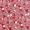 (REMNANT) 100% Cotton Fabric Christmas Candy Cane Approx 29cm x 137cm