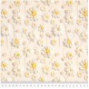 (REMNANT) 3D Daisy by Little Johnny - 100% Cotton Fabric 51cm x 74cm
