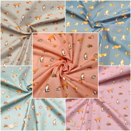 Polycotton Fabric Fox...
