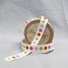 Bowtique Natural Vintage Cotton Buttons Stitch Ribbon 15mm x 5m Reel