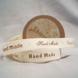 Bowtique Natural Cotton Hand Made Fonts Ribbon 15mm x 5m Reel