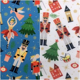Polycotton Fabric Christmas...