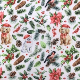 Polycotton Fabric Christmas...