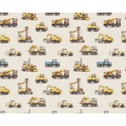 Polycotton Fabric Trucks...