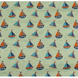 100% Cotton Fabric Sailing...