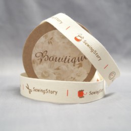 Bowtique Natural Cotton Sewing Story Ribbon 15mm x 5m Reel