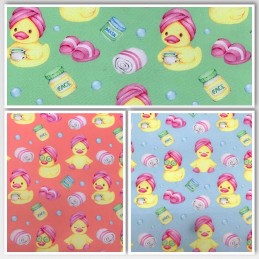 Polycotton Fabric Spa Ducks...