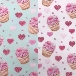 Polycotton Fabric Cupcake...