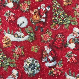 Tapestry Fabric Christmas...