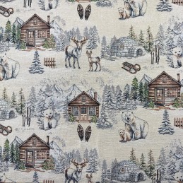 Tapestry Fabric Christmas A...