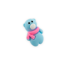 22mm Blue Bear Button with...