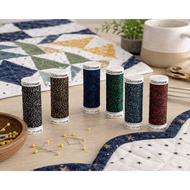 Gutermann Sparkly Metallic Effect Thread 100m