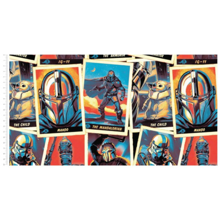 FLASH SALE 100% Cotton Fabric Camelot Star Wars The Mandalorian Trading ...