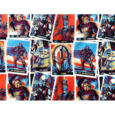 FLASH SALE 100% Cotton Fabric Camelot Star Wars The Mandalorian Trading ...