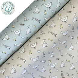 100% Cotton Linen Look...