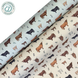 100% Cotton Linen Look...