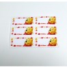 Winnie the Pooh Iron on Motifs Woven Name Tag Labels