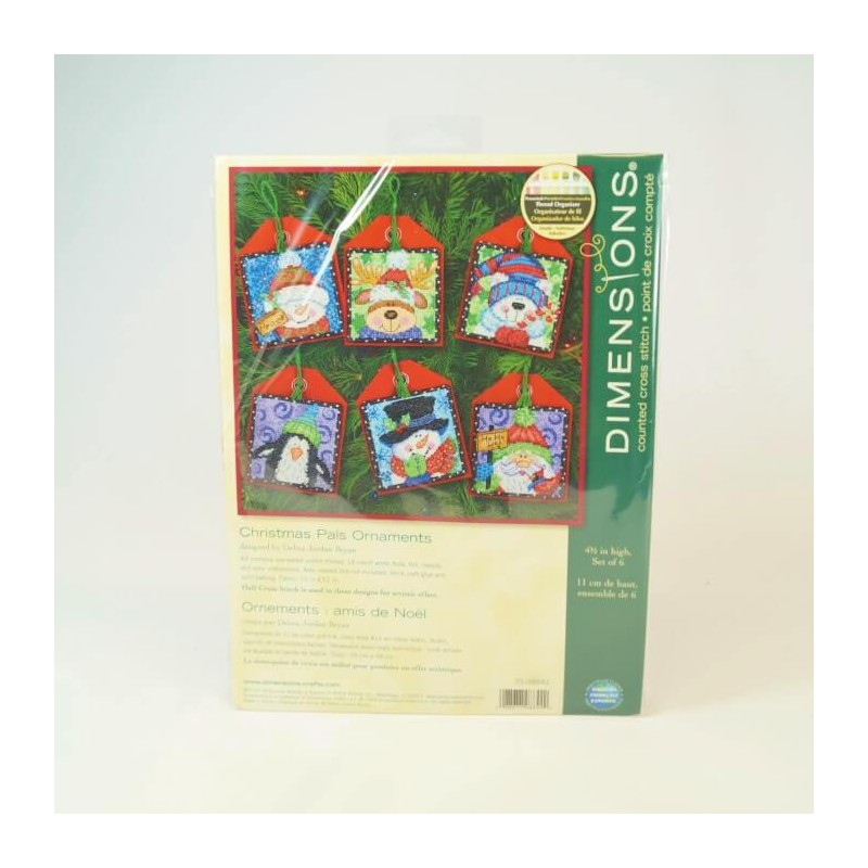 Tapestry Counted Cross Stitch Christmas Pals Ornaments Craft Kit