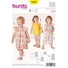 Burda Kids Toddler Dress Top Shorts Playsuit Fabric Sewing Pattern 9435