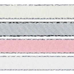 3mm x 2m, 5m or 20m Berisfords Metallic Edge Satin Polyester Craft Ribbon