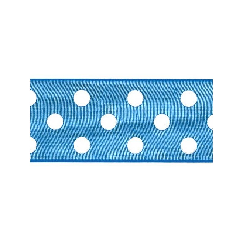 13mm x 2m, 5m or 20m Berisfords Sheer Dots Polyester Craft Ribbon