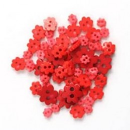 2.5g Pack Mini Craft Floral Flowerhead Acrylic Plastic Assorted Buttons 