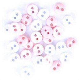 2.5g Pack Mini Craft Floral Flowerhead Acrylic Plastic Assorted Buttons 