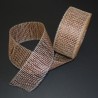 2.5" x 18 Yard Open Weave Straw Effect Polyester Hessian Jute Style Roll
