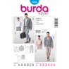 Burda Mens Suit Jacket Trousers Bermuda Shorts Fabric Sewing Pattern 7046