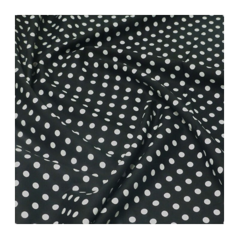 100% Cotton Poplin Fabric Rose & Hubble 7mm Polka Dots Spots