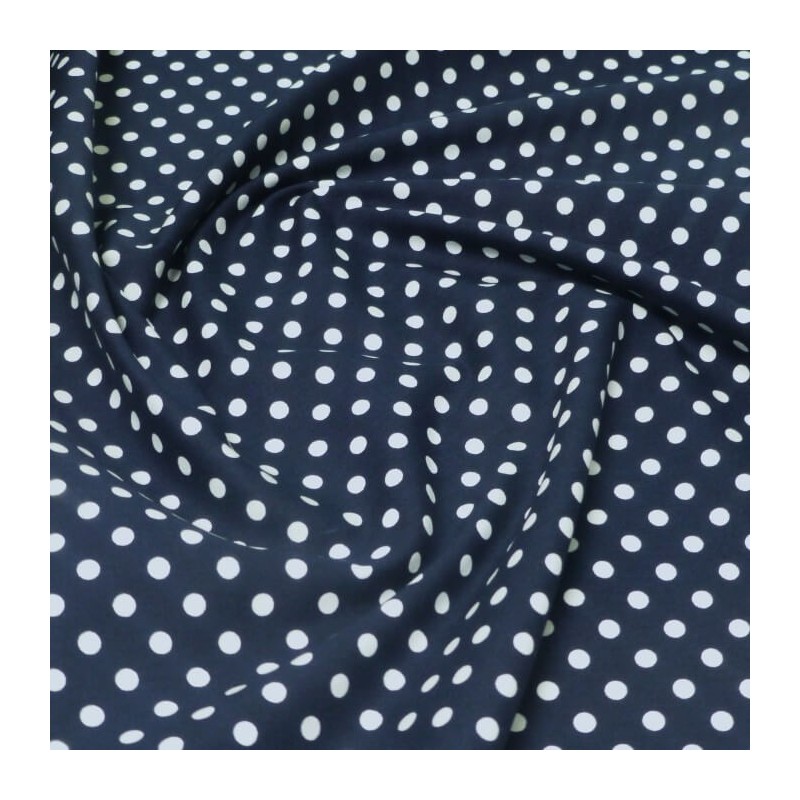 100% Cotton Poplin Fabric Rose & Hubble 7mm Polka Dots Spots