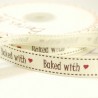 Bertie's Bows 16mm Baked With Love Ribbon Grosgrain Heart Craft