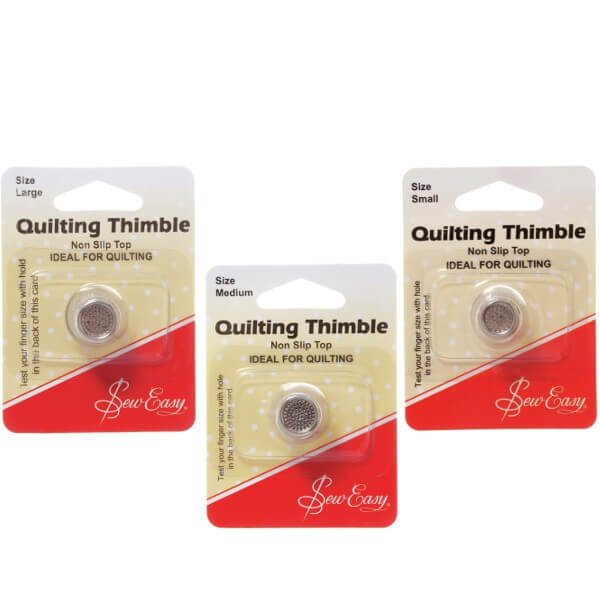 Sew Easy Metal Thimble Non Slip Top Quilting