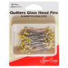 Sew Easy 100 Quilters Glass Head Pins 45mm Quilting Patchwork